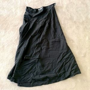Light wool brown multi layer skirt. Very modern made in Japan.